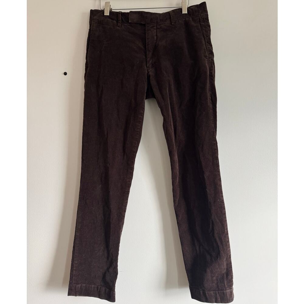 Polo Ralph Lauren Men's Corduroy Pants 33x31 Brown Straight Leg Preppy Casual